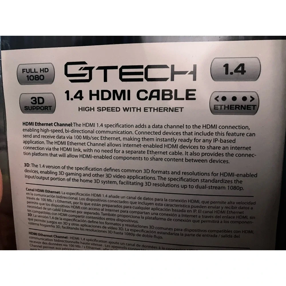 Cj Tech (item 61851) 12 Feet HDMI Cable 4K Round Cable Brand New